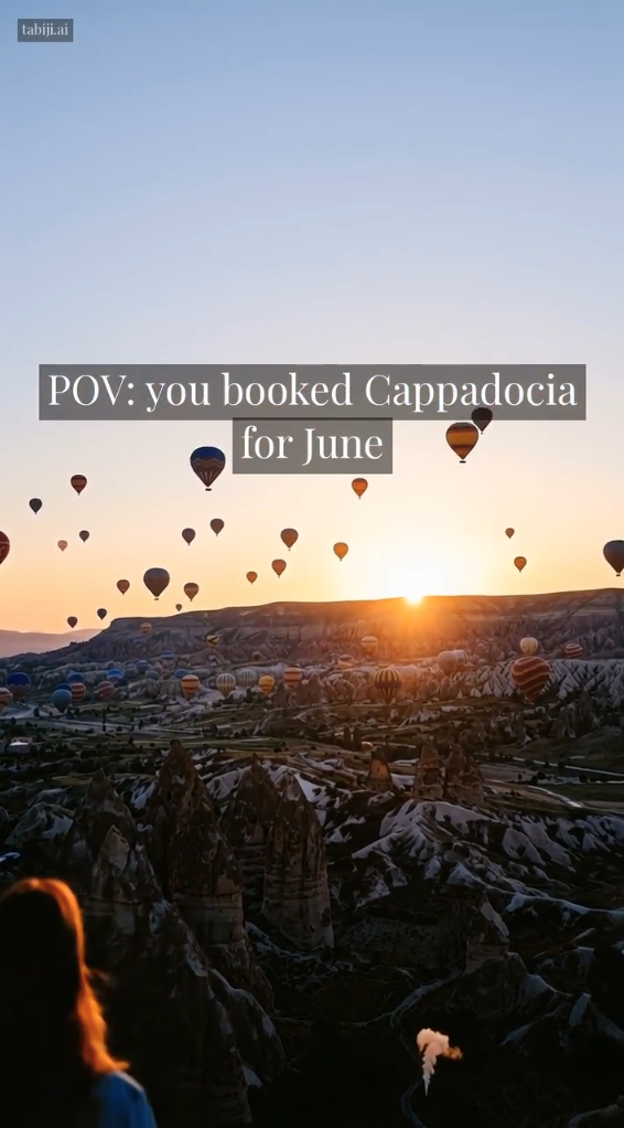 Killed format: POV destination — Cappadocia hot air balloons