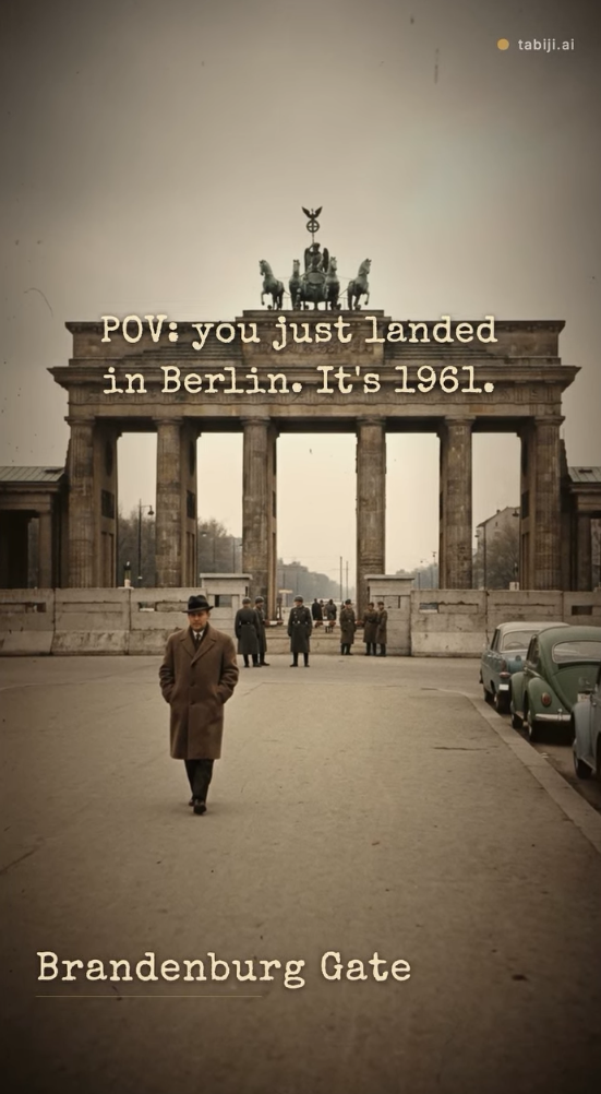 Killed format: Vintage POV — Berlin 1961 Brandenburg Gate